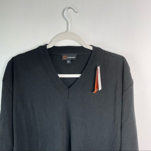 NWT Cobmex Unisex Heavyweight V-Neck Long Sleeve Pullover sz. Large #OO - Picture 4 of 11